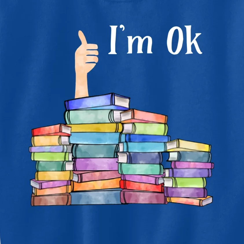 Reading Book Lovers I'm Ok National Book Lovers Day Gift Kids Sweatshirt