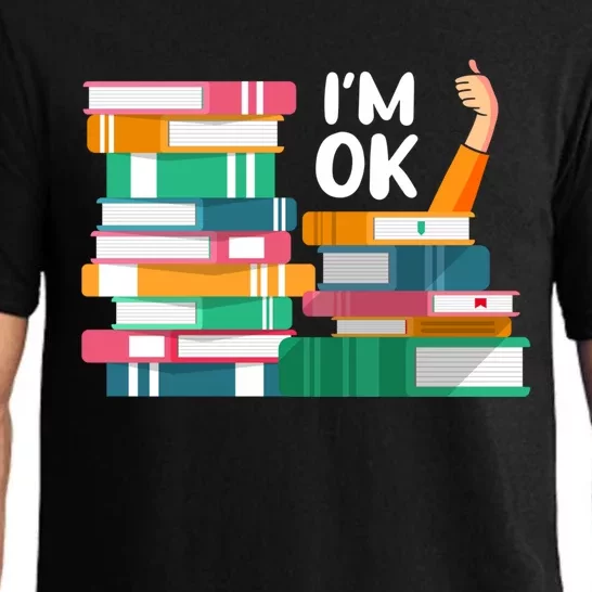 Reading Book Lovers I'm Ok National Book Lovers Day Cute Gift Pajama Set