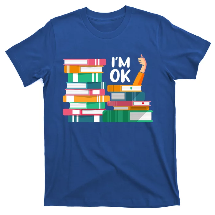 Reading Book Lovers I'm Ok National Book Lovers Day Cute Gift T-Shirt