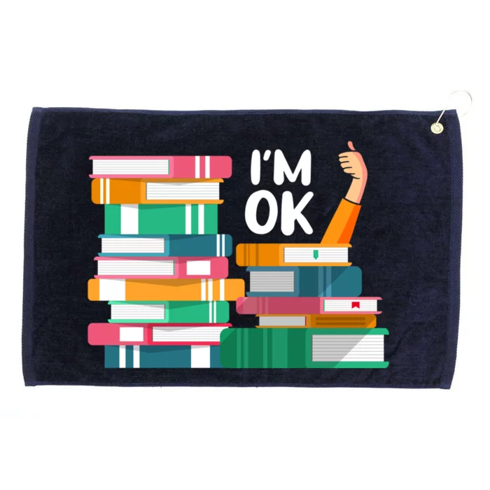 Reading Book Lovers I'm Ok National Book Lovers Day Cute Gift Grommeted Golf Towel