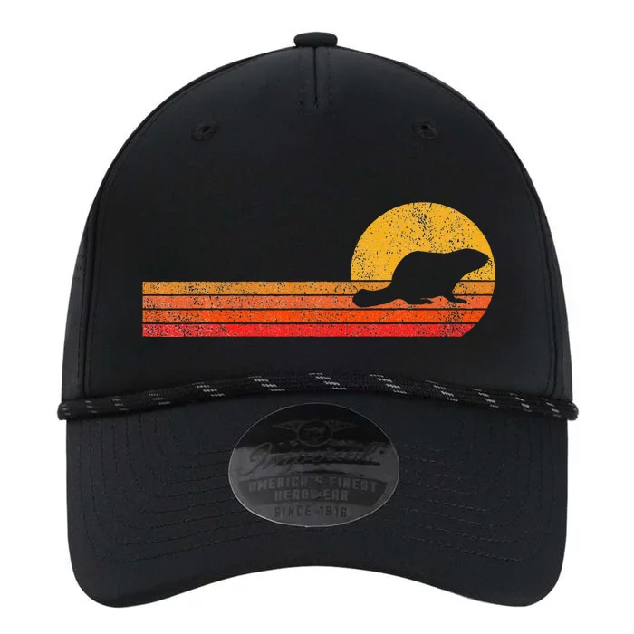 Retro Beaver Lover Funny Beaver Vintage Performance The Dyno Cap