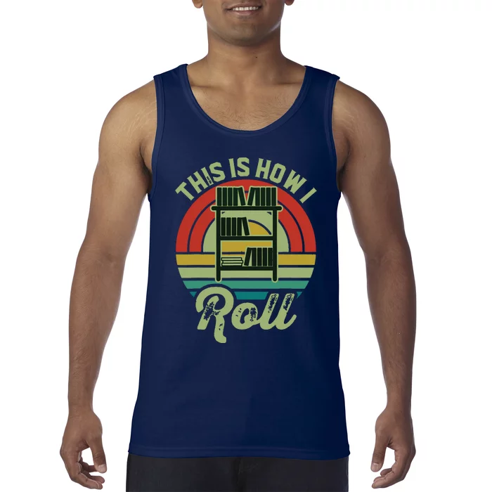 Retro Book Librarian This Is How I Roll Book Tank Top