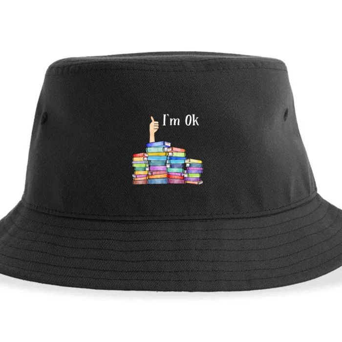 Reading Book Lovers I'm Ok National Book Lovers Day Sustainable Bucket Hat