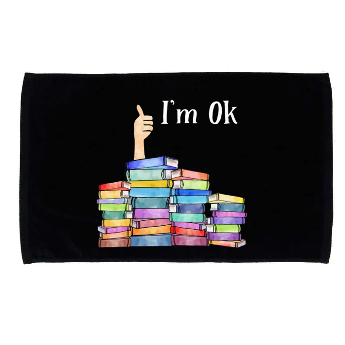 Reading Book Lovers I'm Ok National Book Lovers Day Microfiber Hand Towel