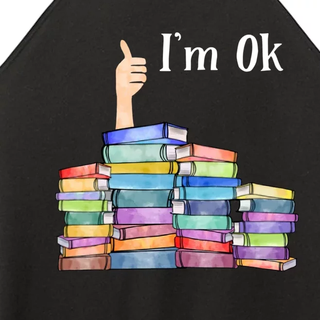 Reading Book Lovers Im Ok National Book Lovers Day Women’s Perfect Tri Rocker Tank