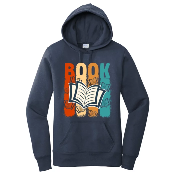 Retro Book Lovers Bookish Bookworm Gift Women's Pullover Hoodie