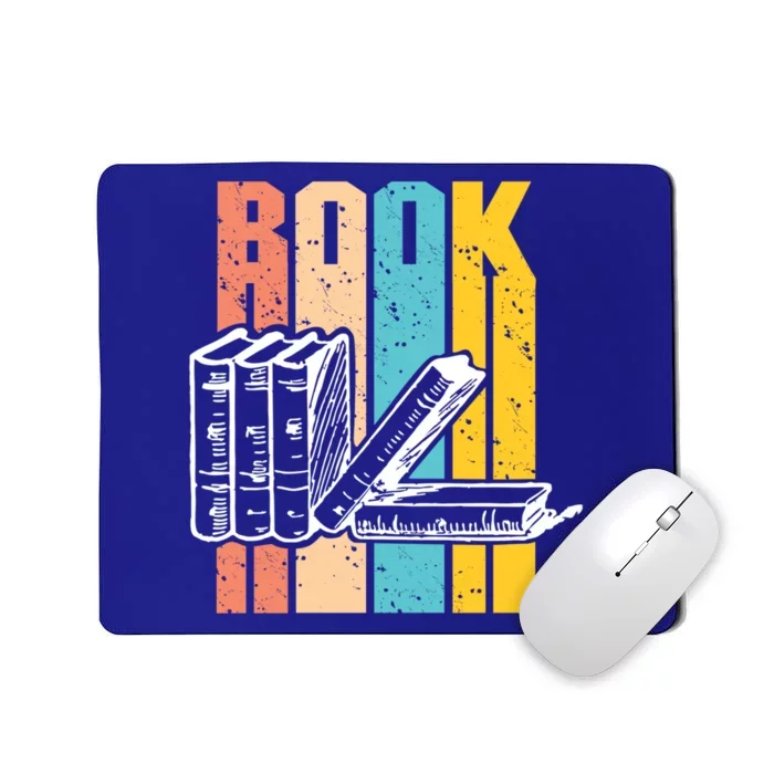 Retro Book Lovers Bookish Bookworm Cute Gift Mousepad