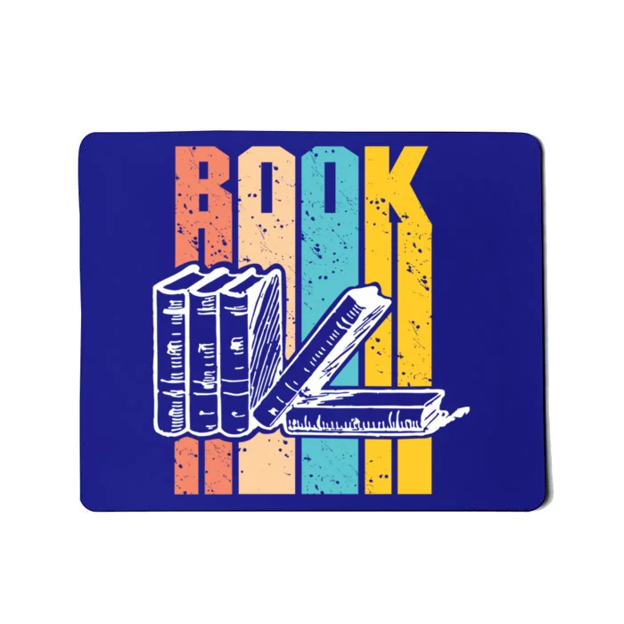 Retro Book Lovers Bookish Bookworm Cute Gift Mousepad