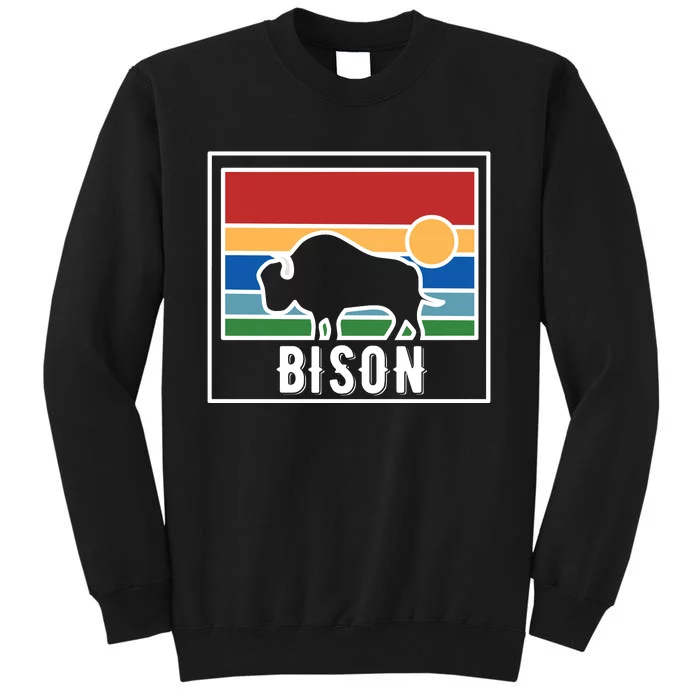 Retro Bison Logo Sweatshirt