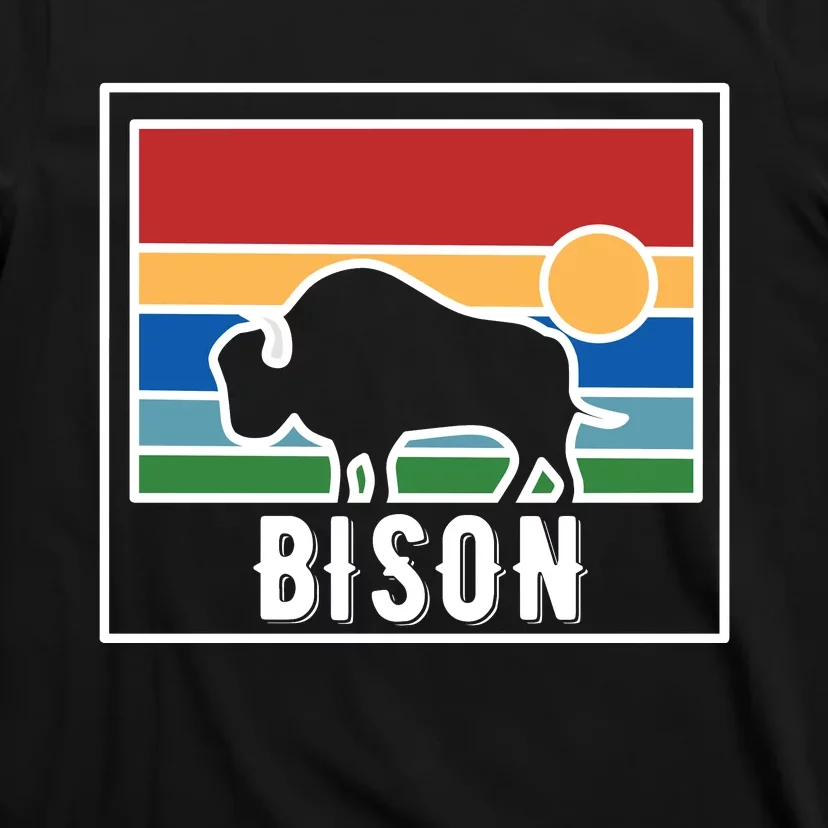 Retro Bison Logo T-Shirt