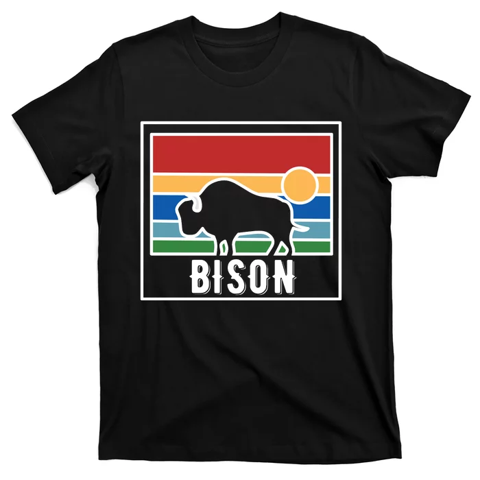 Retro Bison Logo T-Shirt