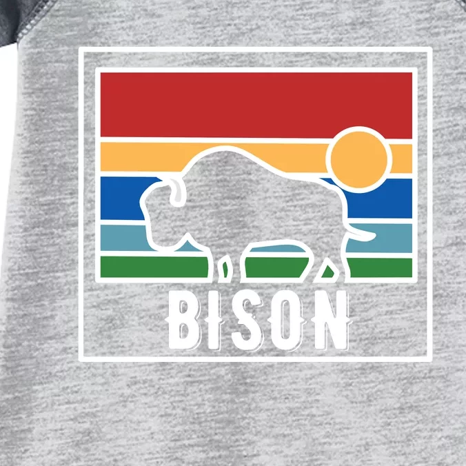 Retro Bison Logo Infant Baby Jersey Bodysuit