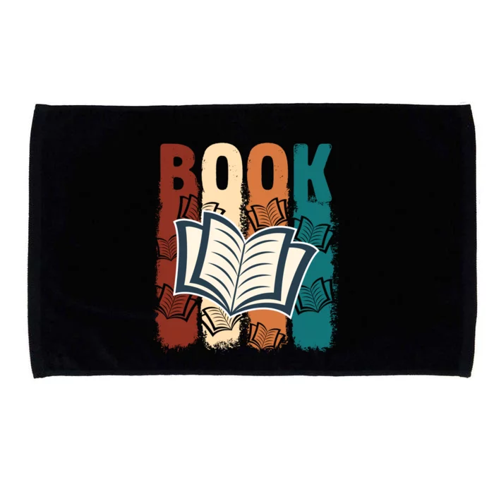 Retro Book Lovers Bookish Bookworm Gift Microfiber Hand Towel