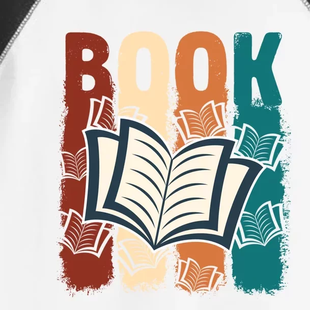 Retro Book Lovers Bookish Bookworm Gift Toddler Fine Jersey T-Shirt