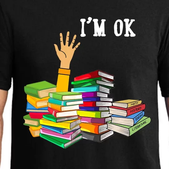 Reading Book Lovers Im Ok National Book Lovers Day Pajama Set