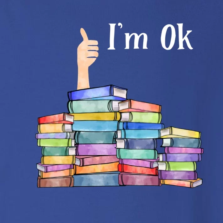 Reading Book Lovers I'm Ok National Book Lovers Day Great Gift Toddler Long Sleeve Shirt