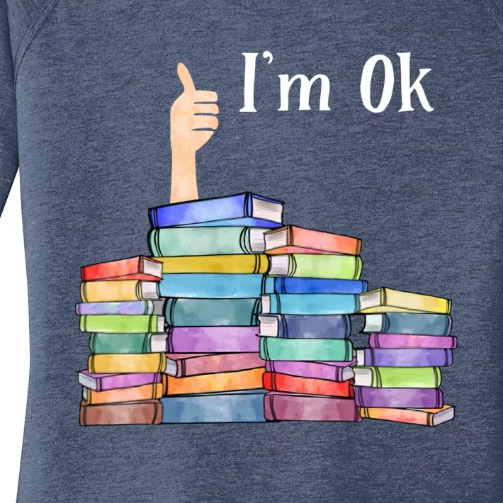 Reading Book Lovers I'm Ok National Book Lovers Day Great Gift Women's Perfect Tri Tunic Long Sleeve Shirt