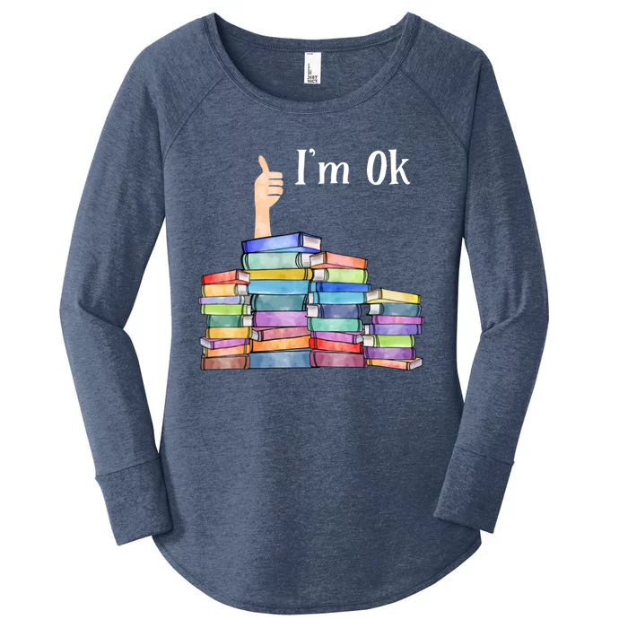 Reading Book Lovers I'm Ok National Book Lovers Day Great Gift Women's Perfect Tri Tunic Long Sleeve Shirt