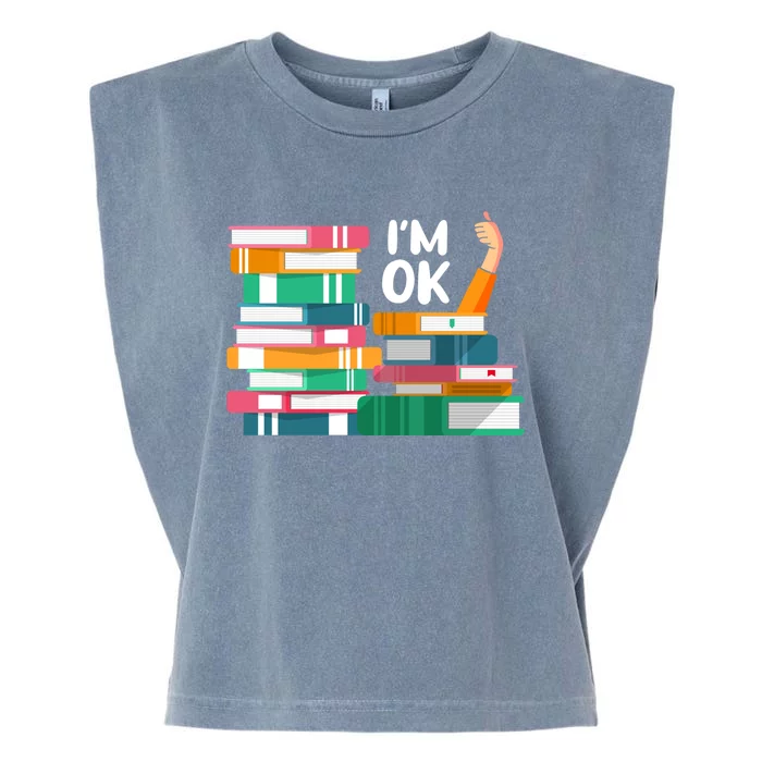 Reading Book Lovers I'm Ok National Book Lovers Day Cute Gift Garment-Dyed Women's Muscle Tee