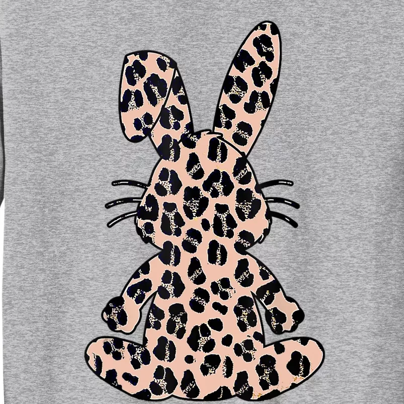 Rabbit Bunny Leopard Pattern Funny Easter Bunny Costume Tall Sweatshirt