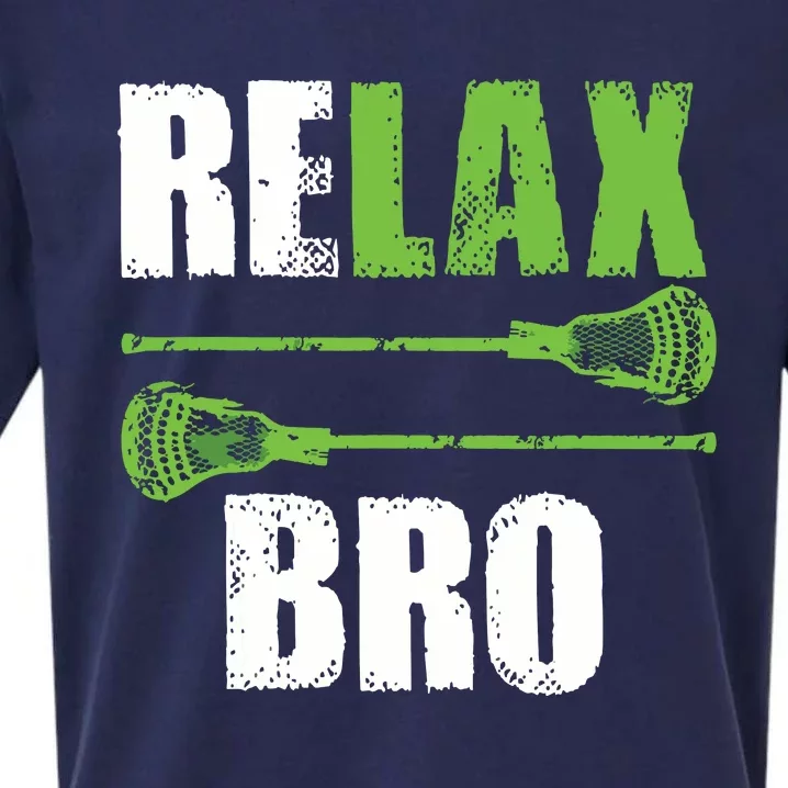 Relax Bro Lacrosse Sports Team Game Sueded Cloud Jersey T-Shirt