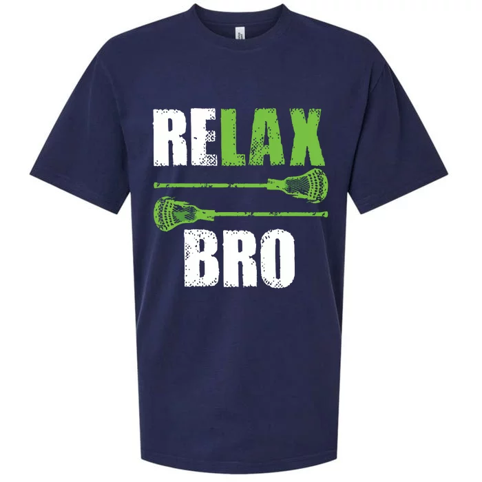 Relax Bro Lacrosse Sports Team Game Sueded Cloud Jersey T-Shirt