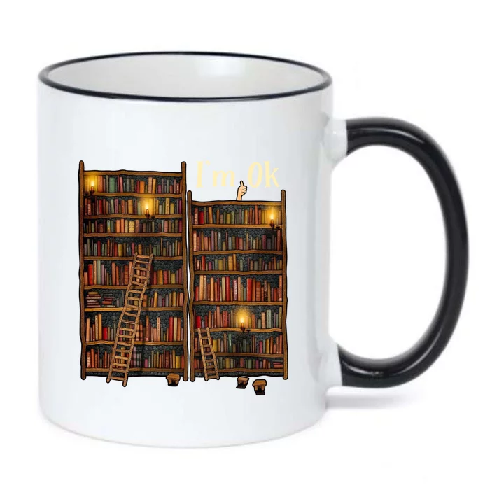 Reading Book Lovers I'm Ok National Book Lovers Day Funny Gift Black Color Changing Mug