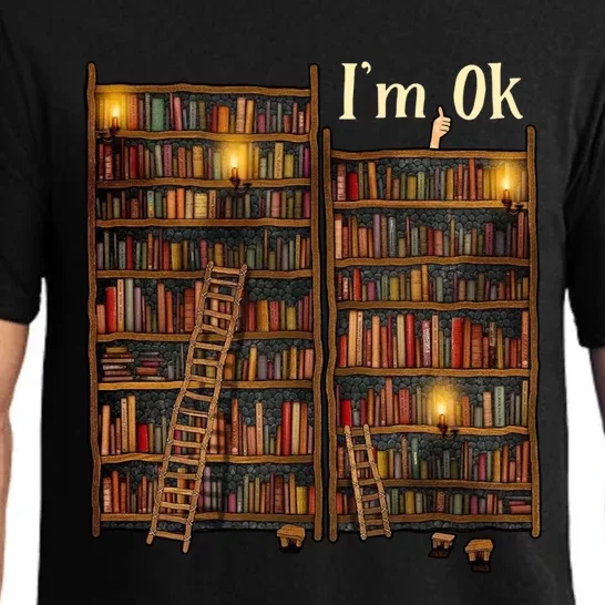 Reading Book Lovers I'm Ok National Book Lovers Day Funny Gift Pajama Set