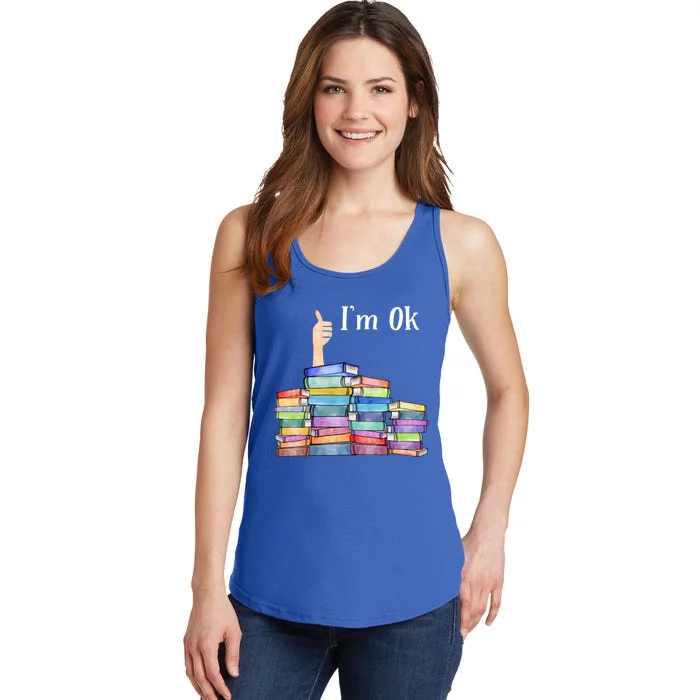 Reading Book Lovers I'm Ok National Book Lovers Day Gift Ladies Essential Tank