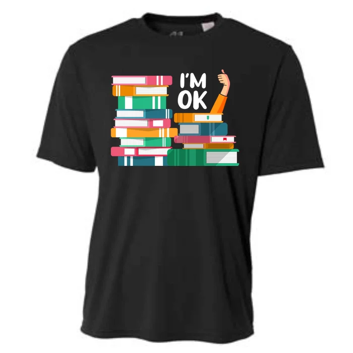 Reading Book Lovers I'm Ok National Book Lovers Day Gift Cooling Performance Crew T-Shirt