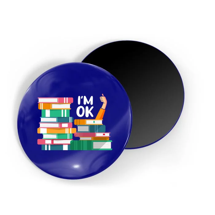 Reading Book Lovers I'm Ok National Book Lovers Day Gift Magnet