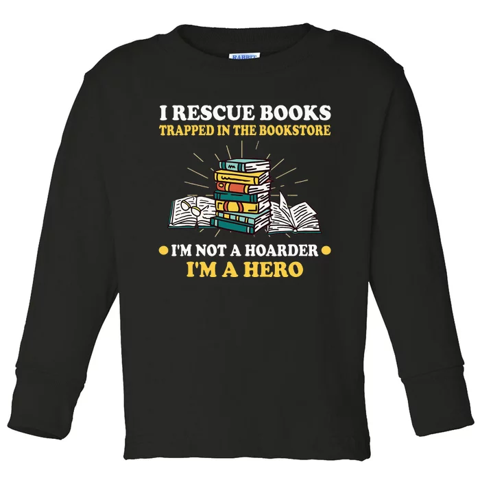 Reading books library student teacher book store Toddler Long Sleeve Shirt