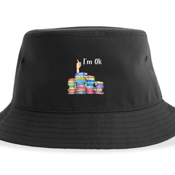 Reading Book Lovers I'm Ok National Book Lovers Day TShirt Sustainable Bucket Hat