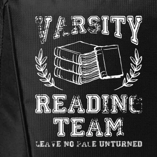 Reader Book Lover Gift Varsity Reading Team City Backpack