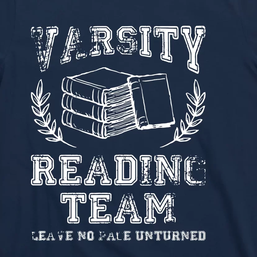 Reader Book Lover Gift Varsity Reading Team T-Shirt