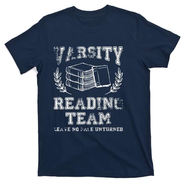 Reader Book Lover Gift Varsity Reading Team T-Shirt