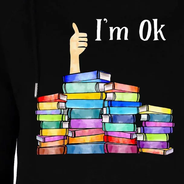 Reading Book Lovers IM Ok National Book Womens Funnel Neck Pullover Hood