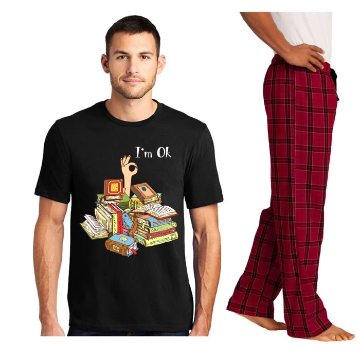 Reading Book Lovers IM Ok National Book Lovers Day Cool Gift Pajama Set