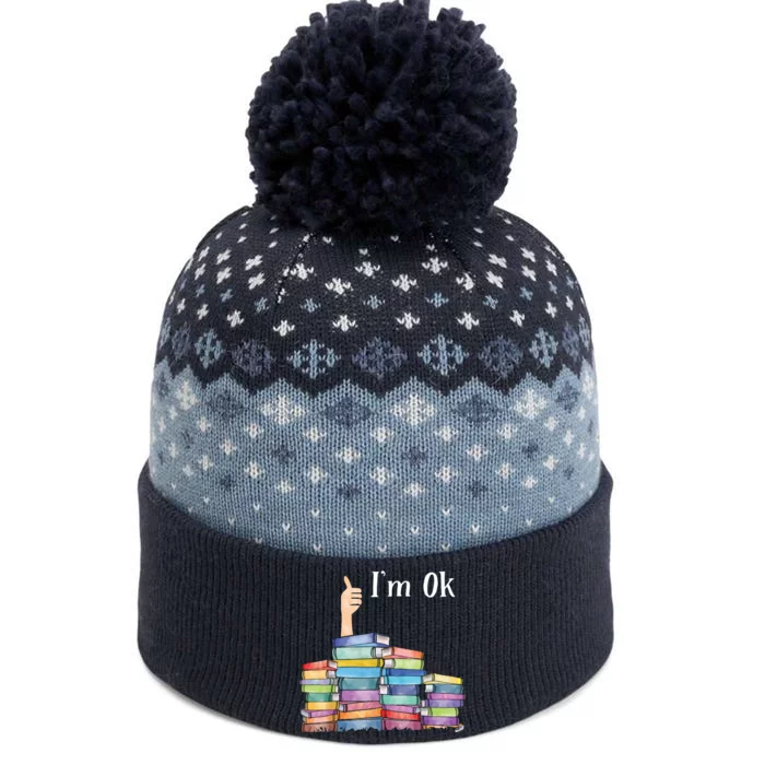 Reading Book Lovers I'm Ok National Book Lovers Day The Baniff Cuffed Pom Beanie