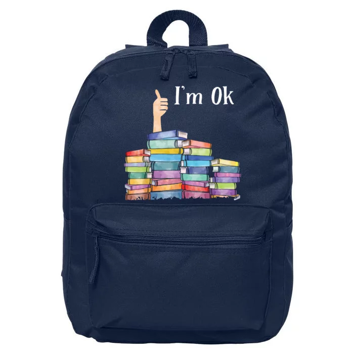 Reading Book Lovers I'm Ok National Book Lovers Day 16 in Basic Backpack