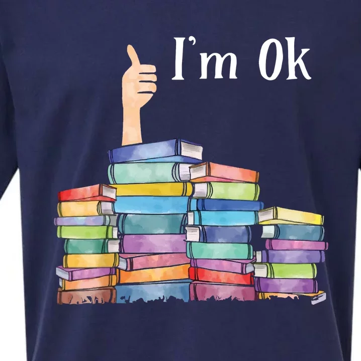 Reading Book Lovers I'm Ok National Book Lovers Day Sueded Cloud Jersey T-Shirt