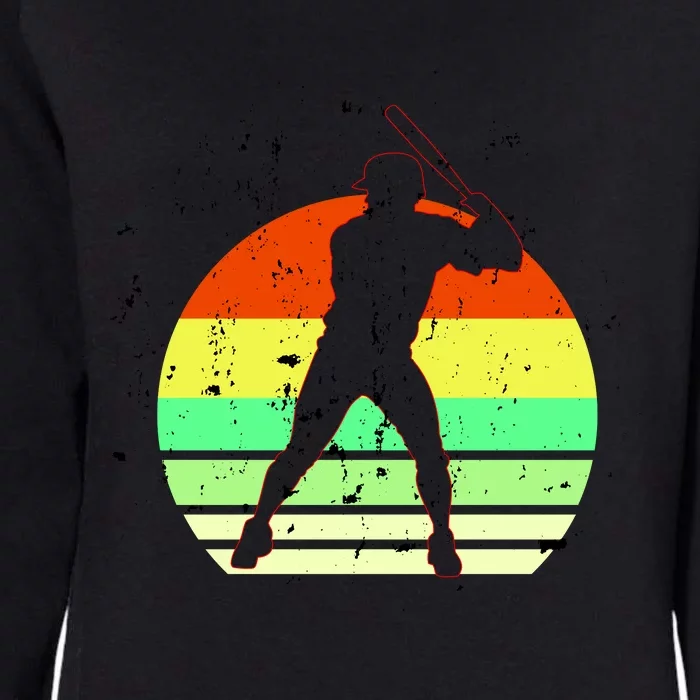 Retro Baseball Logo Womens California Wash Sweatshirt