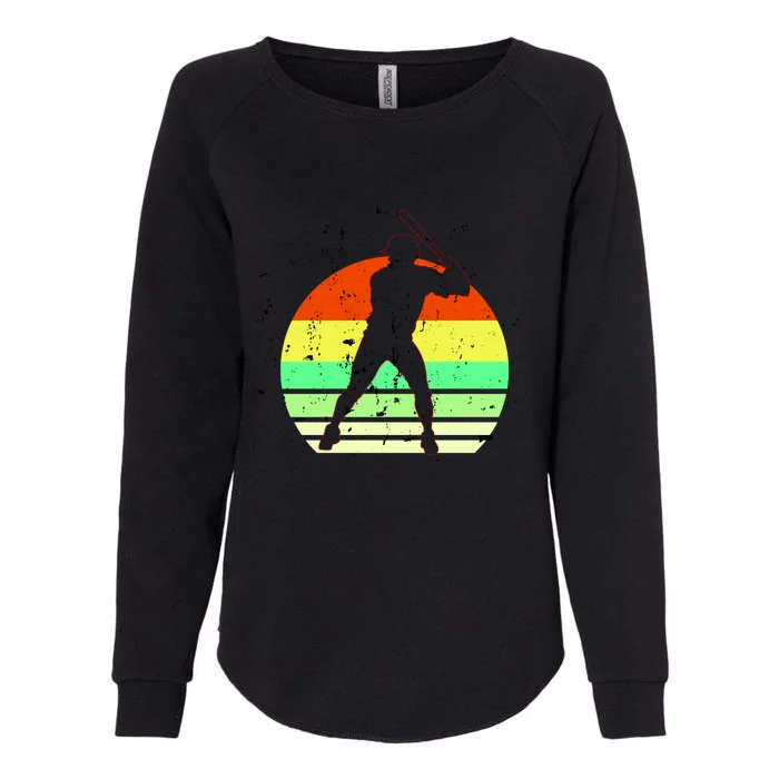 Retro Baseball Logo Womens California Wash Sweatshirt