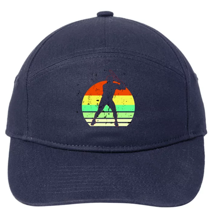 Retro Baseball Logo 7-Panel Snapback Hat