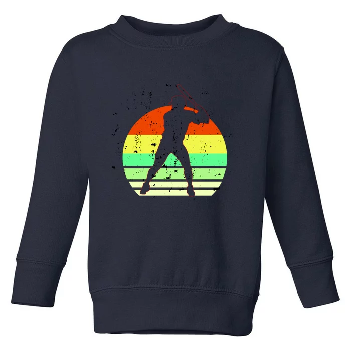 Retro Baseball Logo Toddler Sweatshirt