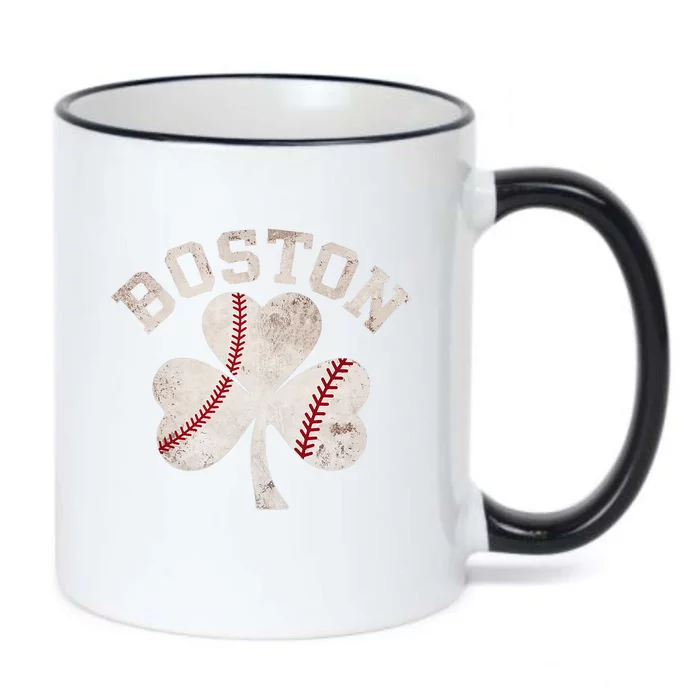 Retro Boston Lover Black Color Changing Mug