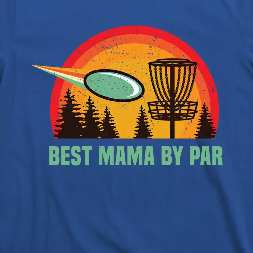 Retro Best Mama Disc Golf Mom 70s Frisbees Golfer Golfing Cute Gift T-Shirt