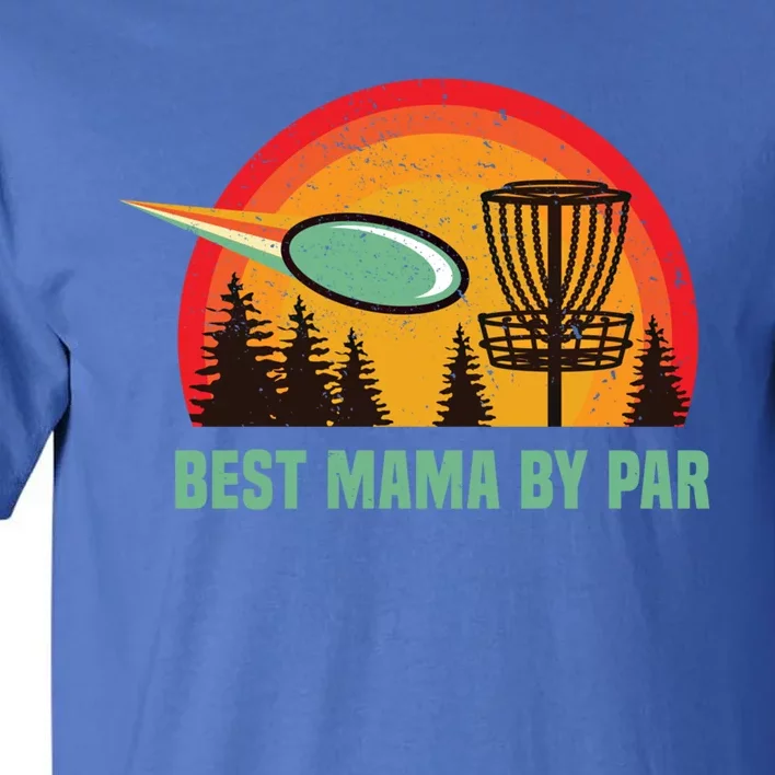 Retro Best Mama Disc Golf Mom 70s Frisbees Golfer Golfing Cute Gift Tall T-Shirt