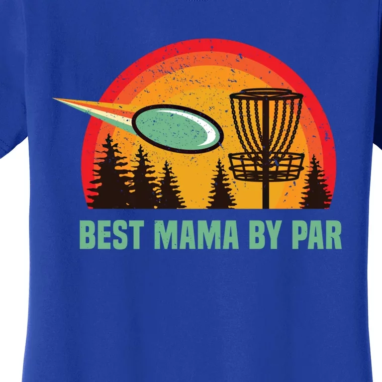 Retro Best Mama Disc Golf Mom 70s Frisbees Golfer Golfing Cute Gift Women's T-Shirt