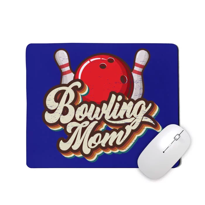 Retro Bowling Mom Sports Mama Mothers Day Great Gift Mousepad